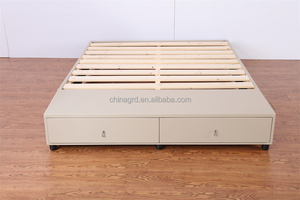 Tùy Chỉnh Màu Sắc Giường Thiết Kế Gỗ Nữ Hoàng Kích Thước Và Giường Đơn Cơ Sở Nền Tảng Mềm Khung Giường - Product Image 2