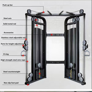 เครื่องฝึกกล้ามเนื้อครอสโอเวอร์สำหรับเพาะกายอุปกรณ์ออกกำลังกายใน<span class=keywords><strong>บ้าน</strong></span>แบบมืออาชีพ - Product Image 2