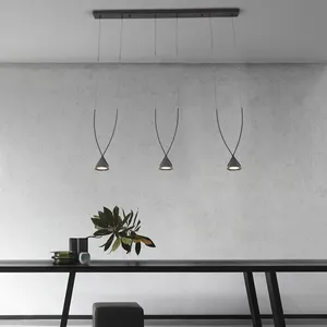 Pendants Lighted 3 Bulbs Villa Stainless Steel Metal Living Room Decoration Hanging Home Fancy Pendant Wholesale 2023