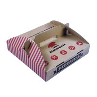 Individuell Bedruckte Pizzakartons Faltbare Takeaway-Wellpappe Lebensmittelechte Pizza-Verpackungskartons mit Griff