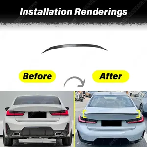 Kit d'accessoires de décoration pour spoiler central de hayon arrière de voiture pour BMW Série 3 i3 G20 2019 2020 2021 2022 2023 2024 2025 - Product Image 2