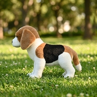 Juguetes de Peluche de Perro Beagle Realistas Personalizados al por Mayor, Muñeco de Peluche Suave de Cachorro, Animal Realista para Niños, Regalo, Fabricante OEM ODM