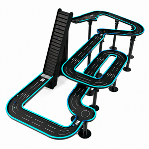 Circuit de course en marbre Blue Edge Design avec élévateur de billes, grand équipement de jeu interactif pour aire de jeux intérieure - Product Image 6