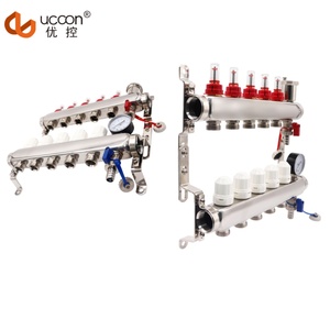 Colector de sistema de calefacción por <span class=keywords><strong>suelo</strong></span> <span class=keywords><strong>radiante</strong></span> de 5 vías con válvula de ventilación para uso en apartamentos y hoteles - Product Image 2