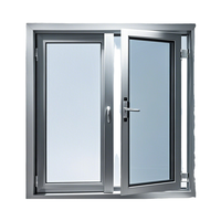 Ventanas correderas abatibles de aleación de aluminio de alto rendimiento Diseño moderno elegante Colgante de apertura horizontal seguro y eficiente en energía