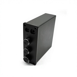 Aluminum Alloy CNC Audio Amplifier Case With <b>Usb</b> <b>Mic</b> Ir Subwoofer Control For Hi Fi Decoder Power Amp Enclosure - Product Image 4