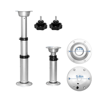 Piétement de table télescopique en acier inoxydable personnalisable et réglable en hauteur pour yachts et camping-cars (OEM/ODM)