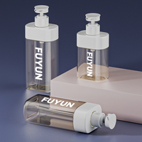 Fuyun Wholesale for Clear PET Cosmetic Bottles 300ml 500ml Emballage en plastique pour shampooing Lotion Empty Blush Bottle for Wigs