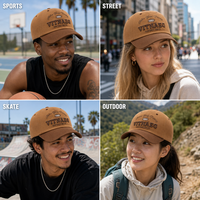Casquette de baseball unisexe pour enfants, printemps-automne, tendance, polyvalente, anti-UV, broderie lettre, 6 panneaux, pur coton