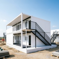 Vente de liquidation d'usine : Maison conteneur modulaire mobile à 2 étages, bâtiment de bureaux et appartements à faible coût, modèle 03 en stock