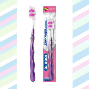 Brosse à dents moyenne longueur de gros 32mm brosse à dents adulte à manche antidérapant en nylon Dupont - Product Image 2