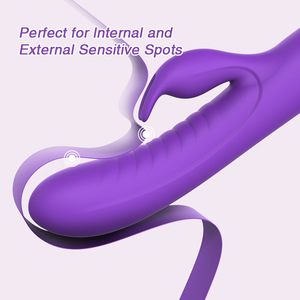Vibrateur Lapin pour Femmes, Stimulation Double Point G et Clitoris, Vibrations Puissantes Oscillantes et Sinueuses, Jouet Sexuel en Silicone Rechargeable - Product Image 5