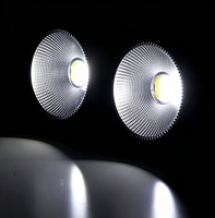 Projecteur de scène 4x100W COB blanc chaud, éclairage d'ambiance réglable avec anneau, contrôle DMX512, indice de protection IP33, en aluminium