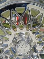 Jante forgée polie à rebord profond chromé, roue en alliage forgé 24x14 20x10 pour camion Ford Silverado 1500 2500 3500 Ram 8x165.1 8x180
