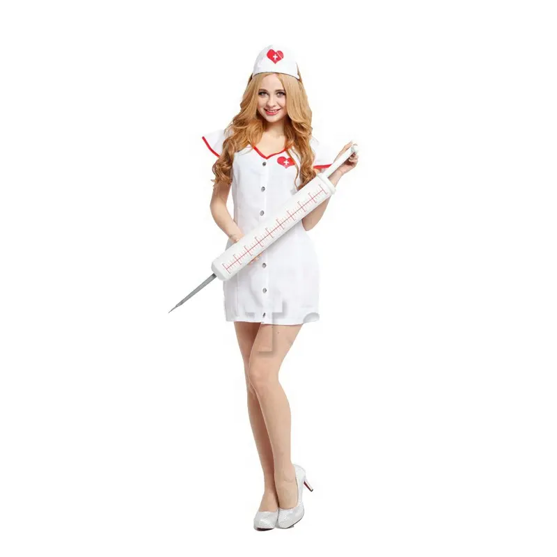 Halloween Cosplay Kostuums Japanse Ziekenhuis Uniform Jurk Volwassen Meisje Sexy Verpleegster Kostuum