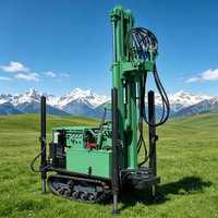 Pompe à engrenages pneumatique légère MKDQZ-160 pour forage de puits d'eau diesel, machine sur chenilles facilement déplaçable pour l'irrigation des vergers