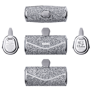 <span class=keywords><strong>พา</strong></span><span class=keywords><strong>ว</strong></span><span class=keywords><strong>เวอร์</strong></span><span class=keywords><strong>แบงค์</strong></span>พกพาแบบแคปซูลเพชรแท้ ประกาย<span class=keywords><strong>ว</strong></span>ิบ<span class=keywords><strong>ว</strong></span>ับ ความจุ 5000 มิลลิแอมป์ ดีไซน์หรูหรา แฟชั่น ของข<span class=keywords><strong>ว</strong></span>ัญสำหรับสา<span class=keywords><strong>ว</strong></span>ๆ ผู้หญิง - Product Image 1