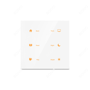 Siqitech tuya ZigBee 1/2/3/4/6 gang đen Glass cảm ứng thông minh tường chuyển đổi - Product Image 3