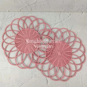 Manteles individuales de mesa de bambú tejidos a mano de lujo sostenibles, esteras y almohadillas ecológicas para Decoración de mesa - Product Image 1