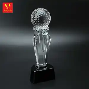Hitop Professional Trophy Custom Design Crystal Award Basketball Trophy With Business Gift