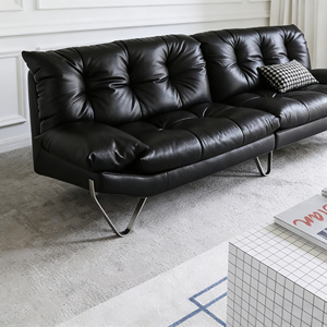 <span class=keywords><strong>โซฟา</strong></span>หนังแท้ทรงสูงแบบแขวนสไตล์เรโทร บาวเฮาส์ ย้อนยุค สีดำขาว <span class=keywords><strong>มือ</strong></span><span class=keywords><strong>สอง</strong></span> - Product Image 4