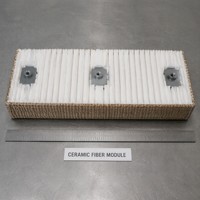 Module en fibre céramique résistant aux produits chimiques, bloc d'isolation réfractaire à stabilité dimensionnelle pour four industriel 1260°C
