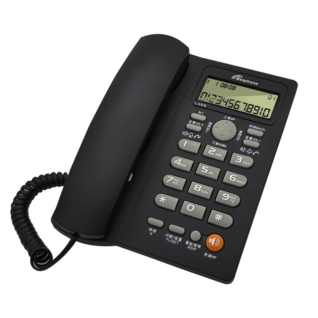 Good Quality Caller ID Telephone Set for Office Home Hotel,Wired Multifunctional Telephone with Backlit Display