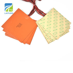 लाइयुआन 24v 200w 200*200 मिमी 3 मीटर चिपकने वाला लचीला सिलिकॉन रबर हीटर पैड हीटर ntc 100k के साथ - Product Image 2