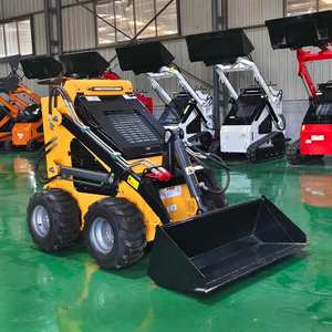 मिनी लोडर स्थायी प्रकार की इंजीनियरिंग मशीनरी 200 किलोग्राम 300 किलोग्राम ट्रैक स्किड स्टीड लोडर - Product Image 3