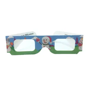 Paper Craft Snowman Effect Christmas 3D Diffraction Glasses