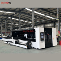Machines de découpe laser pour tôles et tuyaux/tubes Alpha Machine de découpe laser pour fibre à grand boîtier CNC avec axe rotatif