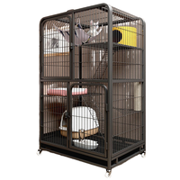 Villa pour chat en métal robuste en gros |   Cage pliable pour chat à 4 niveaux |   Habitat intérieur écologique pour animaux de compagnie destiné aux détaillants