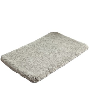 Tapis de <span class=keywords><strong>sol</strong></span> de salle de bain extra épais en polyester tufté, antidérapant, absorbant, couleur unie, très moelleux - Product Image 2