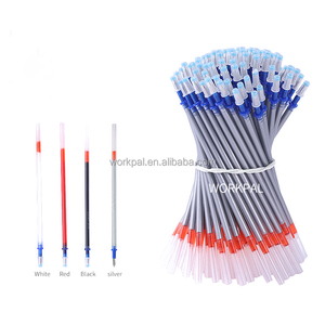 Rotulador de cuero de tela, bolígrafo de Gel de repuesto de tres colores, bolígrafo de Gel <span class=keywords><strong>borrable</strong></span> creativo, bolígrafo de mercurio - Product Image 1