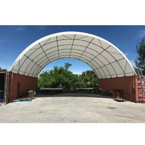 Abri de stockage en tissu PVC à installation rapide pour extérieur, résistant aux vents forts, prix usine - Product Image 1