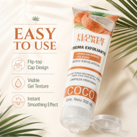 Gel Exfoliant Corporel au Coco Flower Secret 300ml Acide Hyaluronique Collagène - OEM/ODM & Agences Globales Recherchées