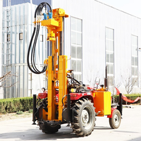 Composants de base de plate-forme de forage rotative de puits d'eau portables montés sur petit camion vendus en usine, y compris le moteur