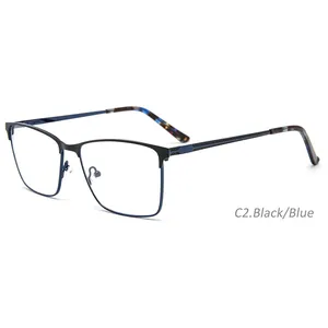 Wholesale Eyewear Manufacturers Metal Optical Frame Spectacles Glasses With CE Certification