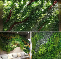 Clôture murale avec des plantes artificielles, 40x60cm, 1 pièce, décoration de panneau de jardin Vertical, clôture en feuillage