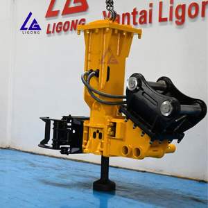 Mini piqueur de poteaux monté sur mini-excavatrice, compatibilité parfaite avec la plupart des marques de mini-excavatrices, marteau hydraulique pour l'installation de fenêtres - Product Image 2