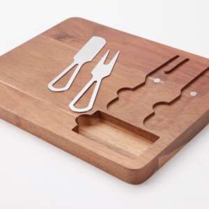 Planche à <span class=keywords><strong>fromage</strong></span> en bois d'acacia durable ensemble couteau <span class=keywords><strong>plateau</strong></span> <span class=keywords><strong>de</strong></span> coupe écologique pour usage domestique en plein air beau design <span class=keywords><strong>plateau</strong></span> <span class=keywords><strong>de</strong></span> service - Product Image 2