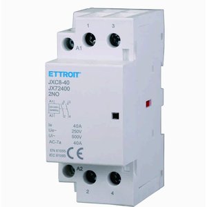 Contattore Magnetico 2P 40A 2NO 250V AC, Circuito Principale 110V/48V, 2 Moduli DIN Occupati - Product Image 3