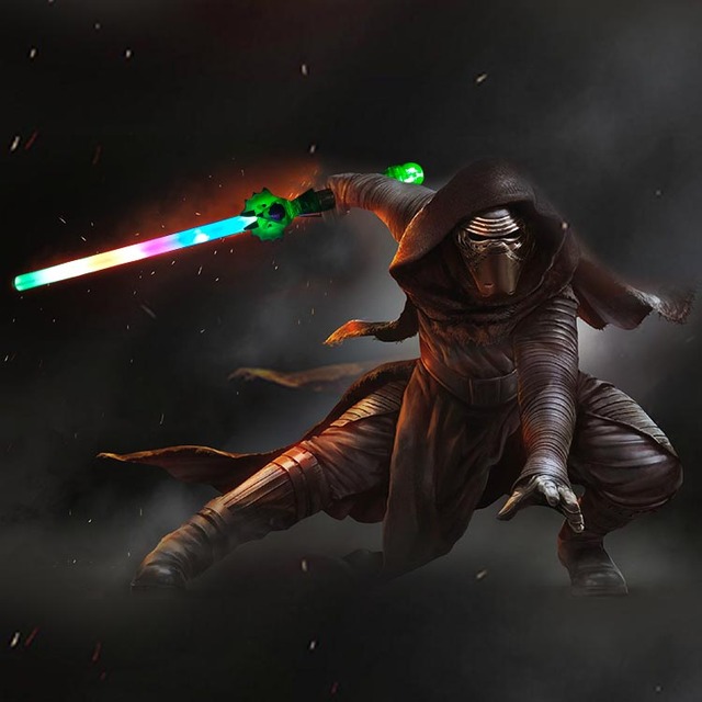 RICHSHINING RGB LED Dinosaur Wand Stick Toys Luminous Saber Sword Flashing LED Lightsaber for Kids Christmas Party Celebration