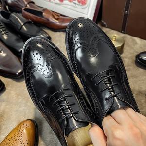 Men's Casual Shoes Cow <b>Suede</b> <b>Tassel</b> Customizable Blue One-Step Penny <b>Loafers</b> Autumn Season Wedding Dress Styles Slip-On Pointed - Product Image 3