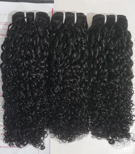 ISEE Paquetes de Cabello <span class=keywords><strong>Humano</strong></span> Rizado Pixie Funmi de Grado 12A, Cabello Indio Virgen Crudo <span class=keywords><strong>con</strong></span> Cutícula Alineada para Mujeres - Product Image 3