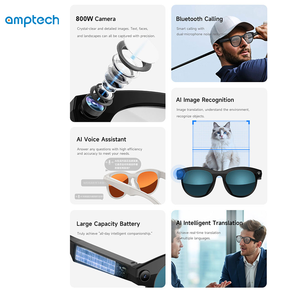 Gafas Inteligentes con IA de Última Generación 2026 para Hombre, Control Táctil, Música HIFI, Respuesta a Llamadas, Protección Ultravioleta, Audio Inteligente - Product Image 3