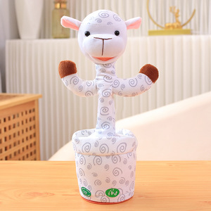 Thỏ Bò Hươu Cao Cổ Ca Hát Nhảy Múa Xương Rồng Đồ Chơi Sang Trọng Tìm Hiểu Để Nói Chuyện Ghi Âm Lặp Lại Đồ Chơi Điện Sóng Cá Mập Búp Bê Cổ Phiếu Bán Buôn - Product Image 5
