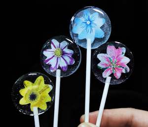 120 Piezas de Papel de <span class=keywords><strong>Oblea</strong></span> de 3 cm, Flores Pequeñas de Crisantemo, Papel de Arroz Glutinoso para Fotos, para Dulces, Piruletas, Postres, Decoraciones de Repostería - Product Image 5