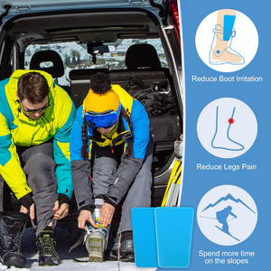 2 protections <span class=keywords><strong>de</strong></span> tibia pour <span class=keywords><strong>ski</strong></span> et snowboard Freestyle, coussinets en gel réutilisables <span class=keywords><strong>de</strong></span> 6x4 pouces, réduction <span class=keywords><strong>de</strong></span> la pression, durables, pour usage hivernal, doublure <span class=keywords><strong>de</strong></span> chaussure <span class=keywords><strong>de</strong></span> <span class=keywords><strong>ski</strong></span> - Product Image 5