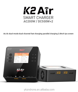เครื่องชาร์จแบตเตอรี่อัจฉริยะ <span class=keywords><strong>ISDT</strong></span> Ester <span class=keywords><strong>K2</strong></span> <span class=keywords><strong>Air</strong></span> AC/DC แบบสองช่องสัญญาณ 500W*2 20A พร้อมระบบควบคุมผ่านแอปพลิเคชัน สำหรับแบตเตอรี่ LiPo LiHV 1-6S สำหรับเครื่องบิน FPV และโมเดล RC - Product Image 3